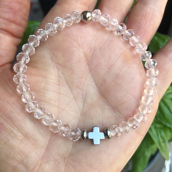 Faith Swarovski Crystal Clear Bracelet - Picture 3 of 3